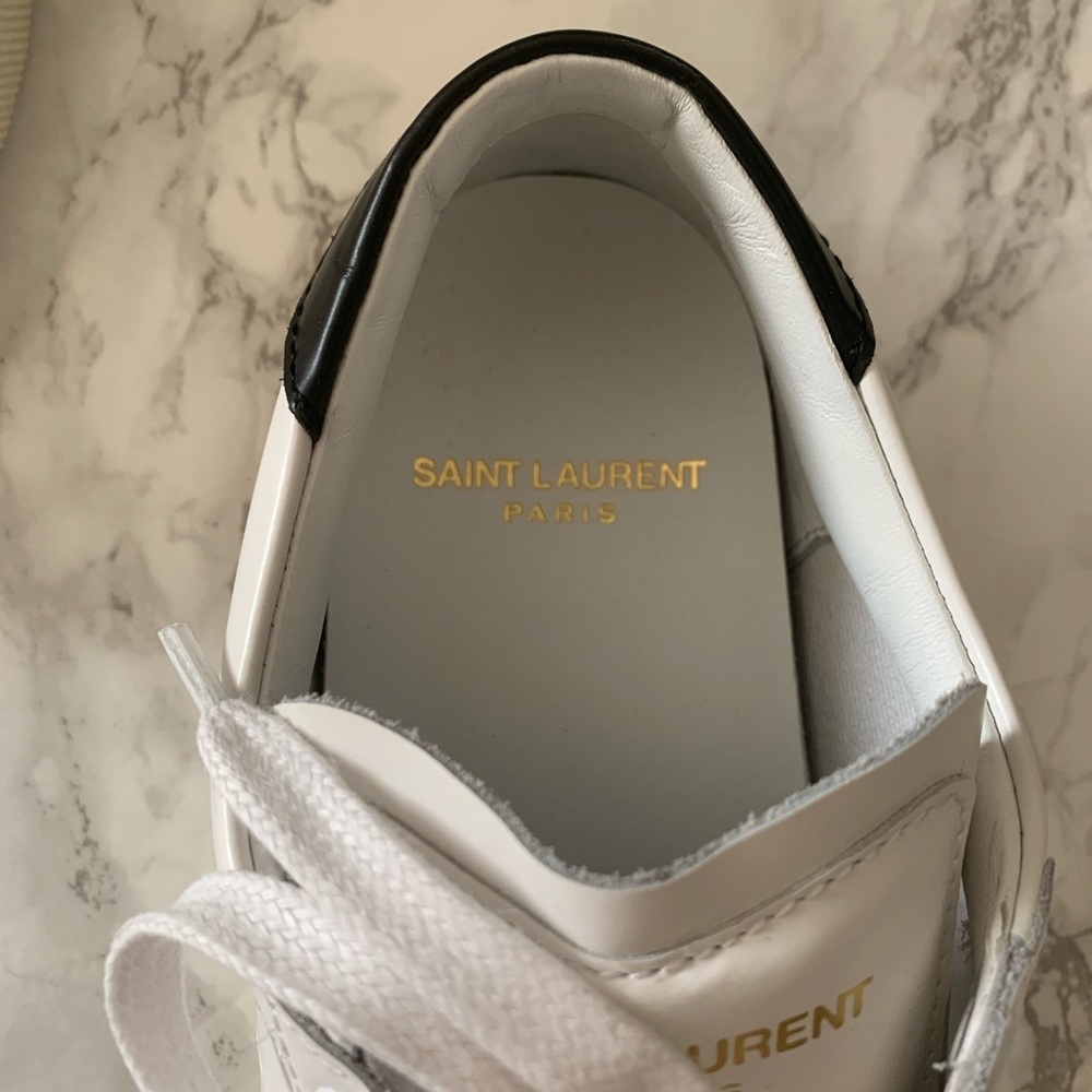 Saint Laurent Classic Court Sneakers-  Size 35 - Picture 3 of 7